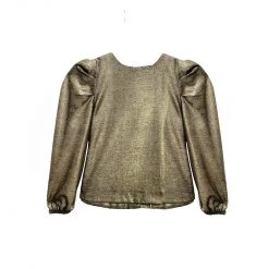 BURU Pink Label Clothing BURU X JUJU Long Puff Sleeve Top - Gold Knit 13 BURU Pink Label Clothing BURU X JUJU Long Puff Sleeve Top - Gold Knit