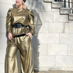 BURU Pink Label Clothing BURU X JUJU Long Puff Sleeve Top - Gold Knit 10 BURU Pink Label Clothing BURU X JUJU Long Puff Sleeve Top - Gold Knit