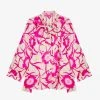 BURU Pink Label BURU X JUJU Bow Blouse - Shades Of Pink Floral Clothing