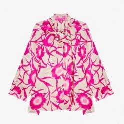 BURU Pink Label BURU X JUJU Bow Blouse - Shades Of Pink Floral Clothing
