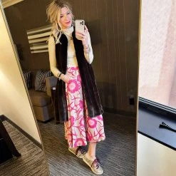 BURU Pink Label Clothing BURU X JUJU Everyday Skirt - Shades Of Pink Floral