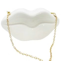 Buru Accessories Special Occasions KISS Me Clutch - White