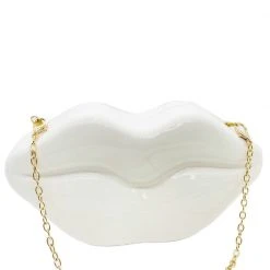 Buru Accessories Special Occasions KISS Me Clutch - White