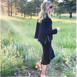 BURU White Label Knit Set - Black & Ivory Clothing