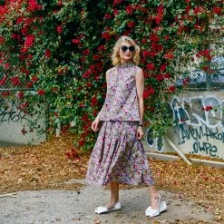 BURU White Label Sleeveless Mod Top - Pink Liberty Floral 21 BURU White Label Sleeveless Mod Top - Pink Liberty Floral