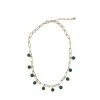 Buru Accessories Link Chain - Malachite & Gold