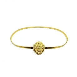 Buru Accessories Lion's Head Stretch Belt - Gold