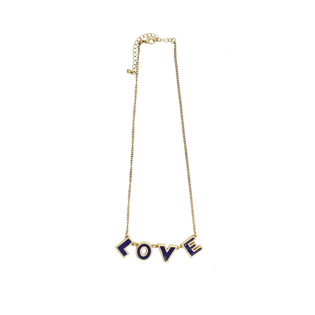 Buru Accessories LOVE Necklace - Indigo 4 Buru Accessories LOVE Necklace - Indigo