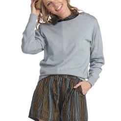 BURU White Label Bottoms Everyday Shorts - Lurex Stripe - Final Sale