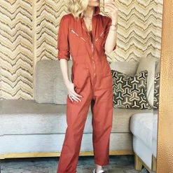 BURU White Label Clothing Mama's Coveralls - Rust - Final Sale 6 BURU White Label Clothing Mama's Coveralls - Rust - Final Sale