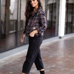 BURU Pink Label BURU X Mara Martin Boxy Blazer - Black Pastel Twee