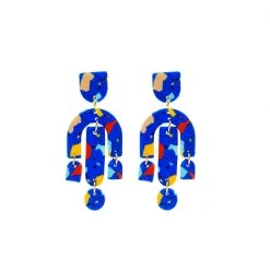 Buru Accessories Melted Crayon Baubles - Blue