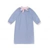 BURU Pink Label Mini Me Housecoat - Blue Oxford Cloth