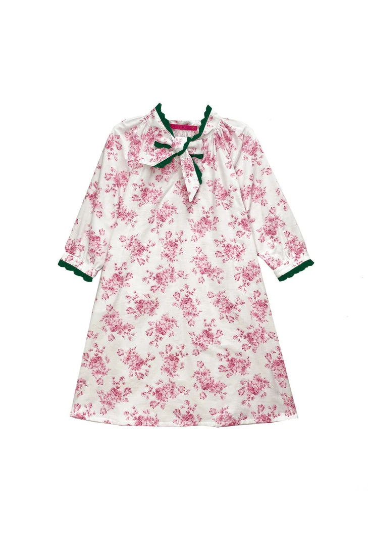 BURU Pink Label Val Mini Me Housecoat - Rose Flannel 3 BURU Pink Label Val Mini Me Housecoat - Rose Flannel