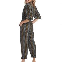 BURU White Label Jumpsuits Moms Only Jumpsuit - Lurex Stripe - Final Sale