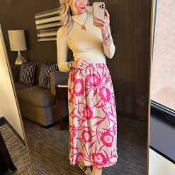 BURU Pink Label Clothing BURU X JUJU Everyday Skirt - Shades Of Pink Floral