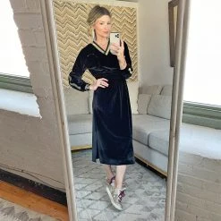 BURU White Label Track Dress - Black