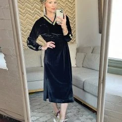 BURU White Label Track Dress - Black