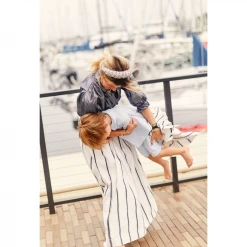 BURU Pink Label Bow Blouse - Navy & Silver Stripe- PRE-SALE Clothing 25 BURU Pink Label Bow Blouse - Navy & Silver Stripe- PRE-SALE Clothing