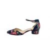 Shoes Ankle Strap Block Heels - Navy Floral Accessories 1 Shoes Ankle Strap Block Heels - Navy Floral Accessories