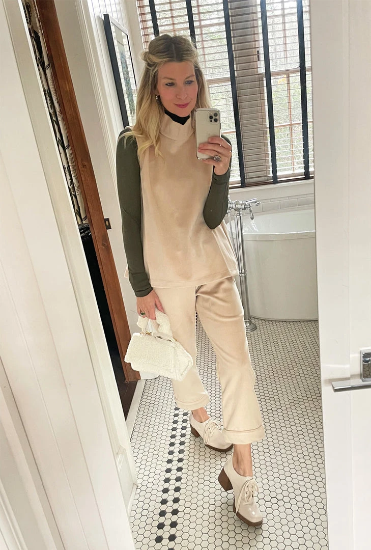 BURU White Label Clothing Sleeveless Mod Top - Oatmeal 8 BURU White Label Clothing Sleeveless Mod Top - Oatmeal