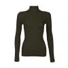 Niki Biki Long Sleeve Mock Turtleneck - Dark Olive 1 Niki Biki Long Sleeve Mock Turtleneck - Dark Olive