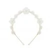 BURU Accessories Floral Crown Headband - Opaque White