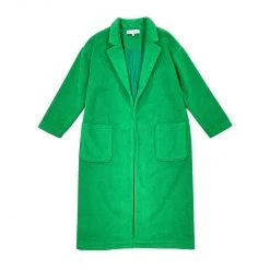 BURU White Label Open Car Coat - Green FauxMO Clothing