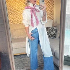 BURU White Label Clothing Oversized Shirtdress - White Poplin