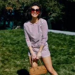 BURU White Label Tops Mama Sweat Set - Patriot Stripe - Final Sale