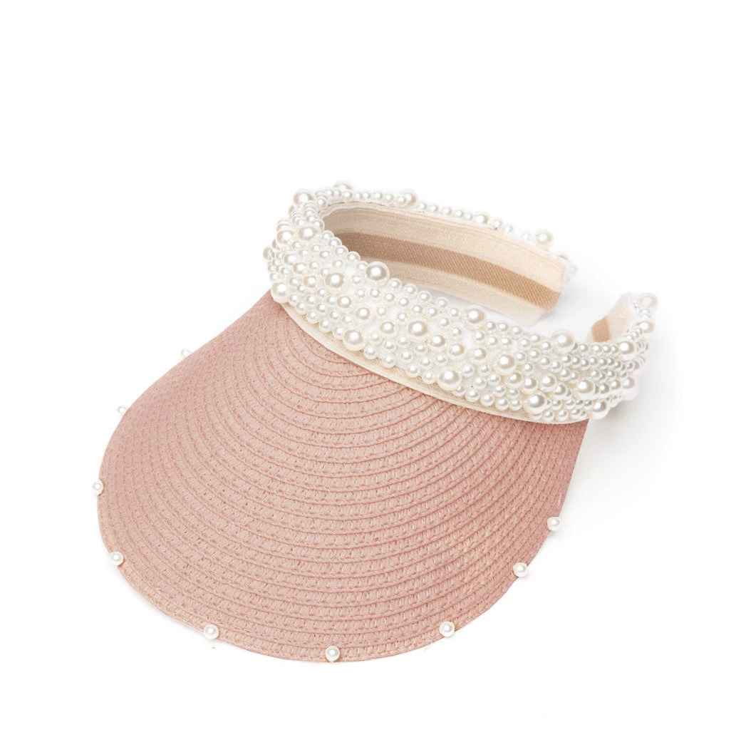 BURU Accessories Pearly Girl Visor - Blush 4 BURU Accessories Pearly Girl Visor - Blush
