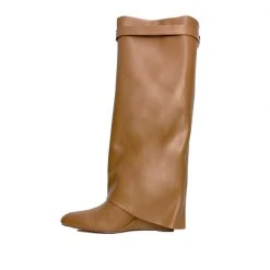 Buru Accessories The Perfect Wedge Boot - Camel - Final Sale
