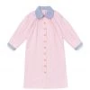 BURU Pink Label Peter Pan Collar Dress - Pink Oxford Cloth