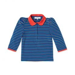 BURU White Label Peter Pan Tee - Blue Stripe