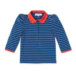 BURU White Label Peter Pan Tee - Blue Stripe