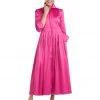 BURU Pink Label Long Sleeve Shirtdress - Pink Cotton Sateen