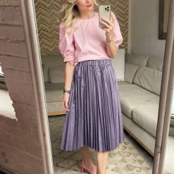 BURU Pink Label Balloon Sleeve Shirt - Blush