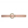 Buru Accessories Pearl Buckled Belt - Blush