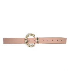 Buru Accessories Pearl Buckled Belt - Blush