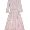 BURU Pink Label BURU X TSCS Long Sleeve Shirtdress- Pink Pinstripe