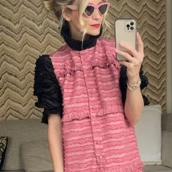 BURU Accessories Rhinestone Cat Eye Shades - Pink & Pink