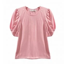BURU White Label Tops Sivas Statement Tee - Pink