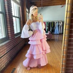 BURU Pink Label Clothing BURU X TSCS Pink Label Teagan - Pink Swiss Dot