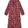 BURU Pink Label Black Friday Bow Housecoat - Plum Floral