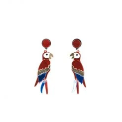 Buru Accessories Polly Want A Parrot Earrings - Rainbow - Final Sale