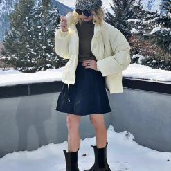 BURU White Label Tops The Perfect Puffer Coat - Ivory 13 BURU White Label Tops The Perfect Puffer Coat - Ivory