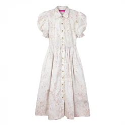 BURU Pink Label Clothing Puff Sleeve Shirtdress - Laura Floral