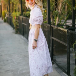 BURU Pink Label Clothing Puff Sleeve Shirtdress - Laura Floral