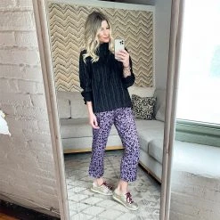 BURU White Label Everyday Pants - Purple Cheetah