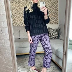 BURU White Label Everyday Pants - Purple Cheetah